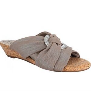 IMPO REXINE WEDGE SANDALS Memory Foam 8.5